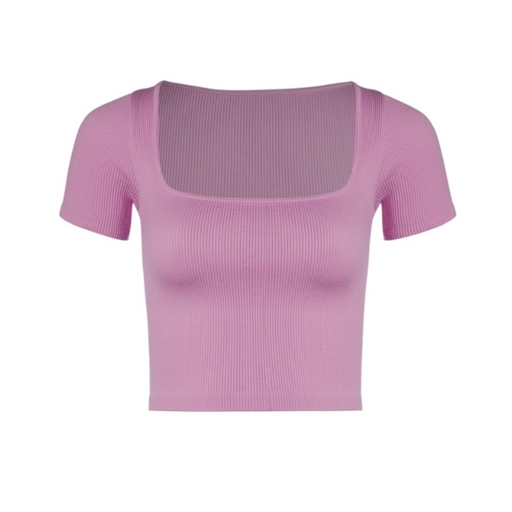 Seamless Cropped Squareneck - Orchid